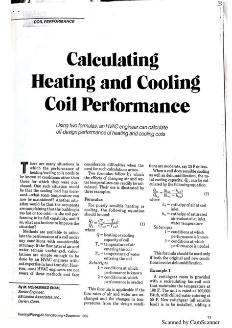 ft of. . Tank cooling coil design calculation